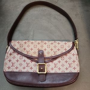 Rare Louis Vuitton Pink Monogram Denim Shoulder bag